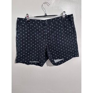 Merona Women's Black & White Print Shorts Casual Cotton Size‎ 6